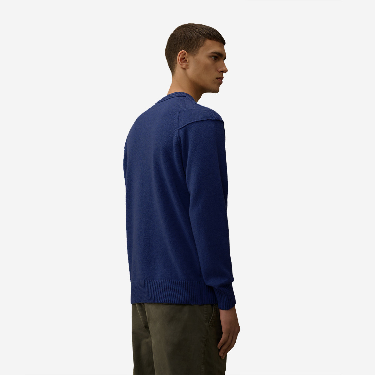 Lambswool GRS Crew Neck Knit - Estate Blue