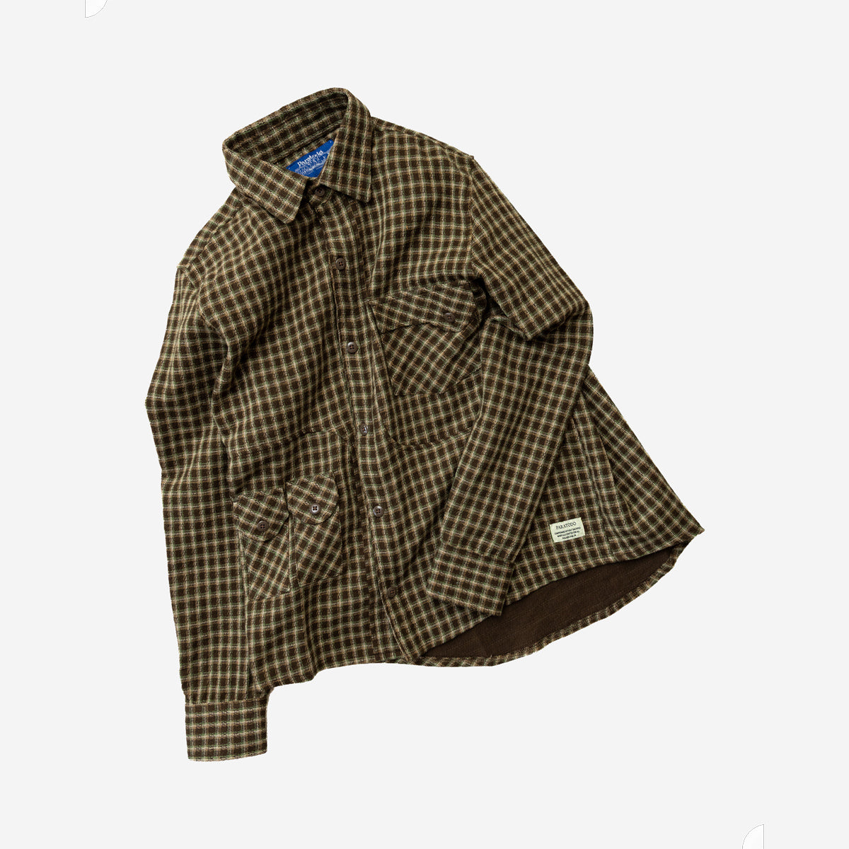 Jardin Gauze Pocket Shirt - Earth Plaid