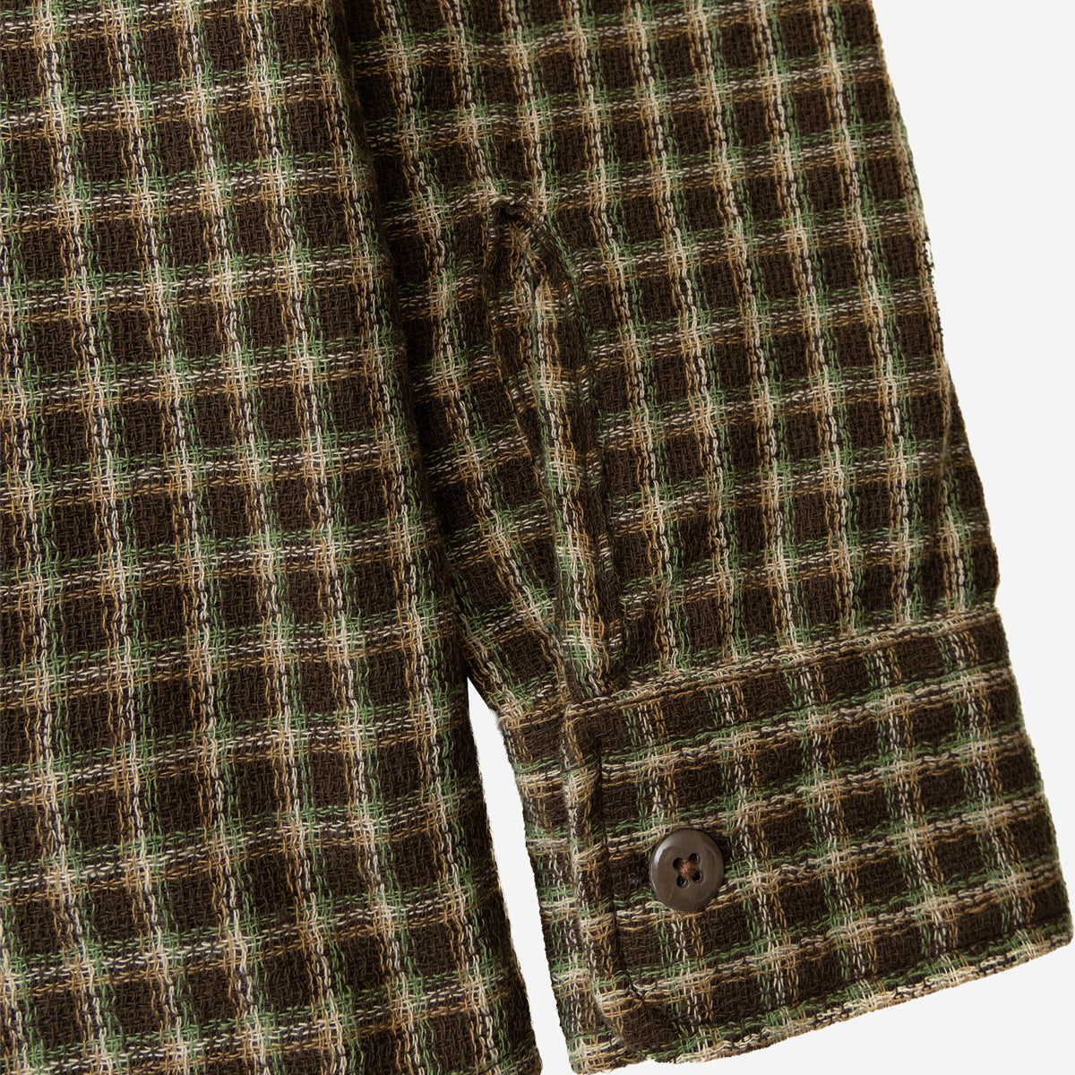 Jardin Gauze Pocket Shirt - Earth Plaid