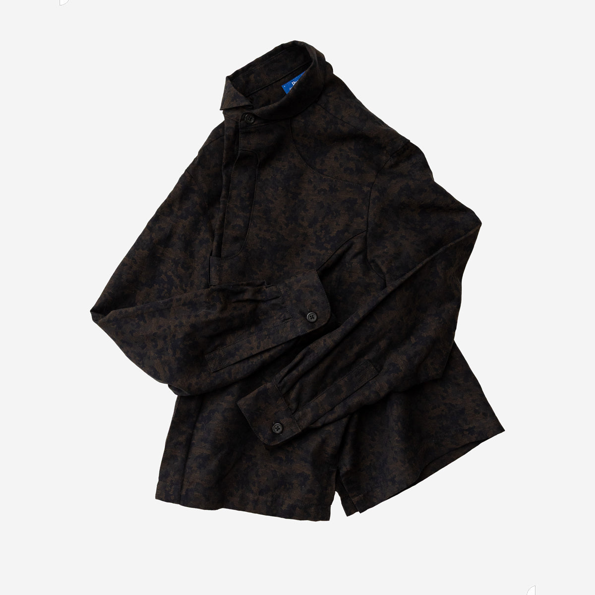 Gonia Camo Jacquard Shirt - Black