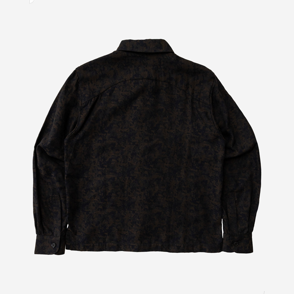Gonia Camo Jacquard Shirt - Black