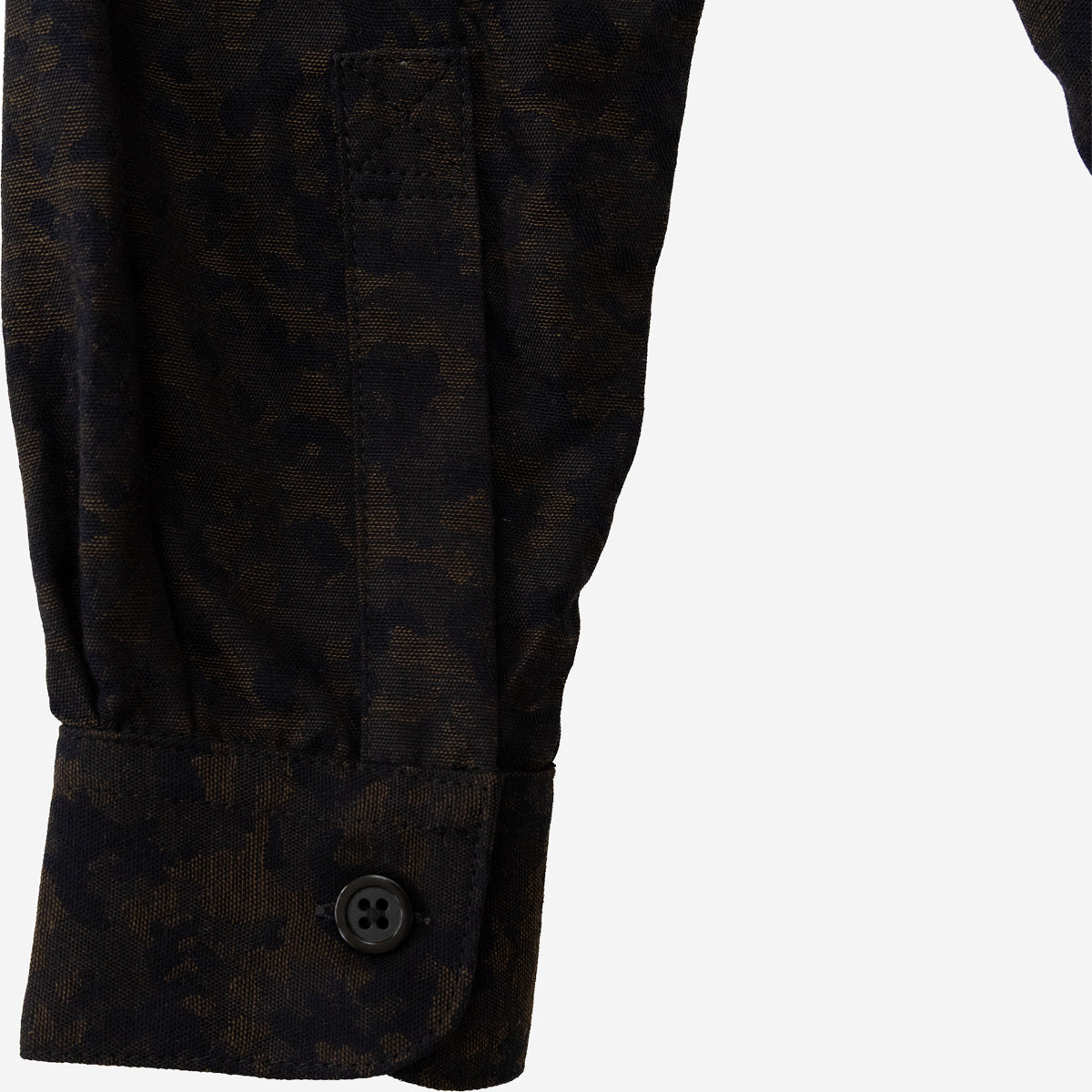 Gonia Camo Jacquard Shirt - Black