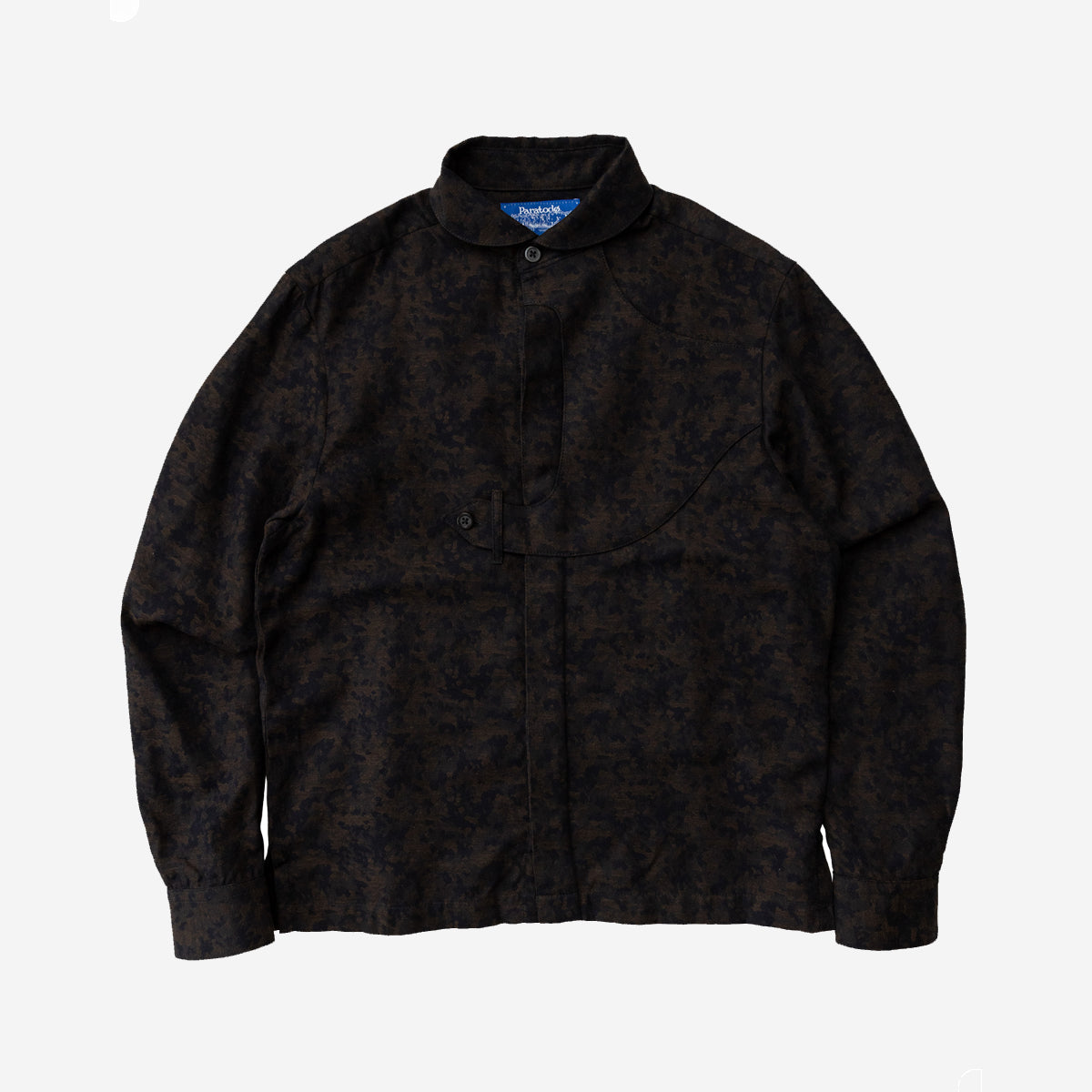 Gonia Camo Jacquard Shirt - Black