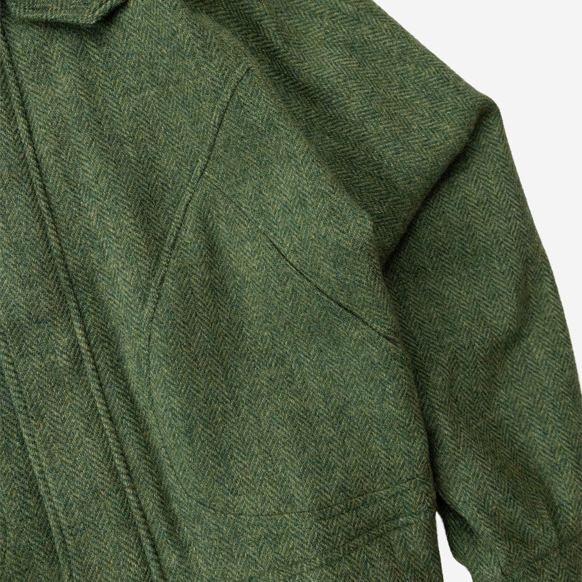 Norman Wool Jacket - Pothos Herringbone