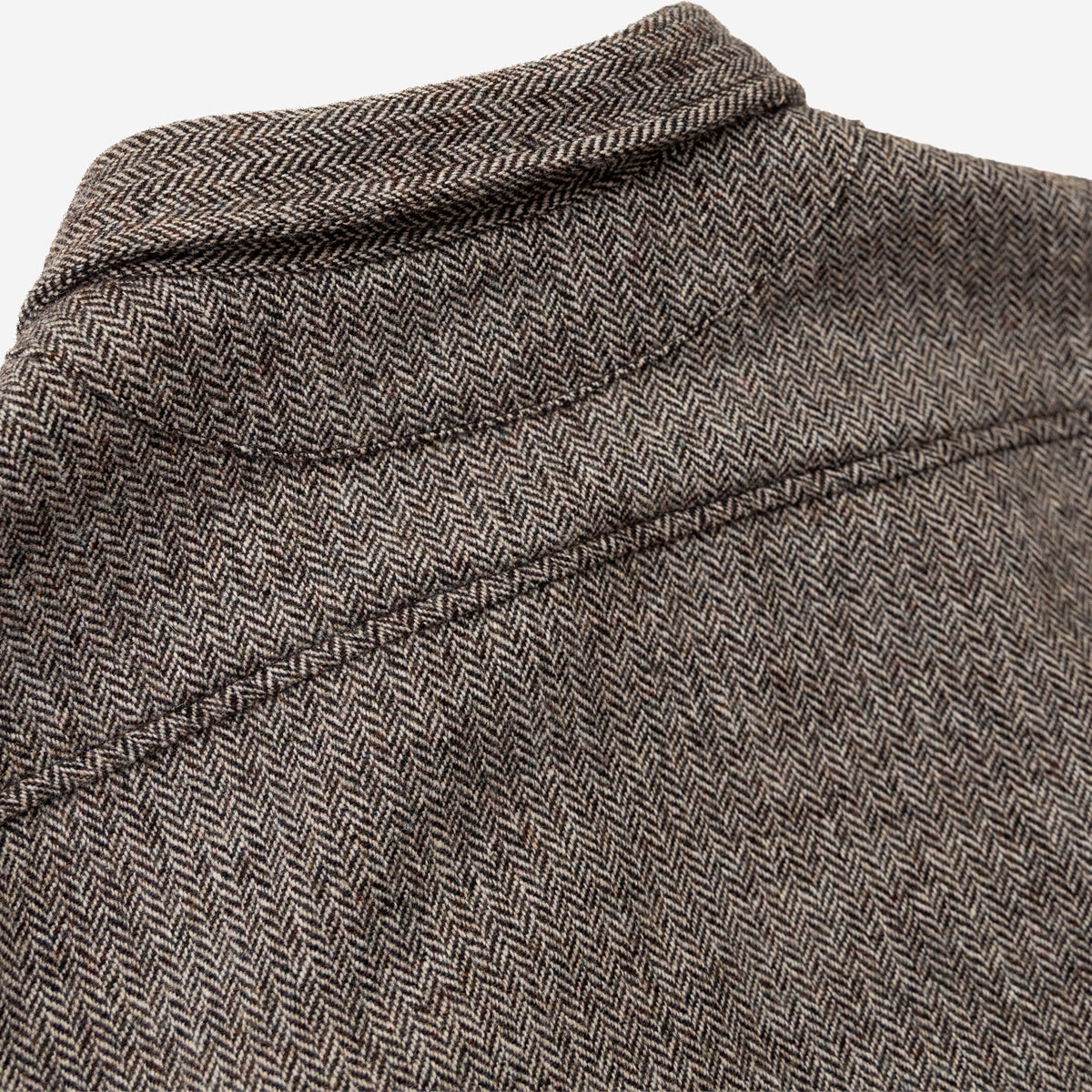 Lemures Wool Overshirt - Nep Herringbone