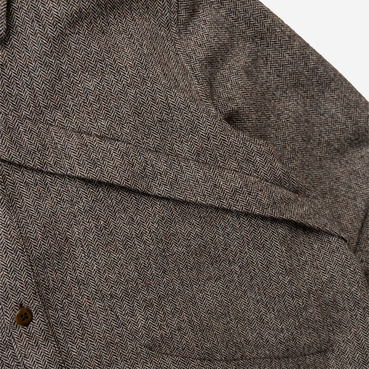 Lemures Wool Overshirt - Nep Herringbone