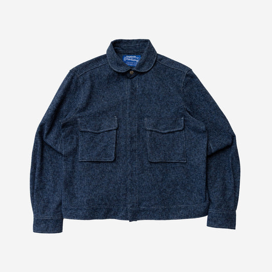 '75 London Cotton Tweed Jacket - Navy