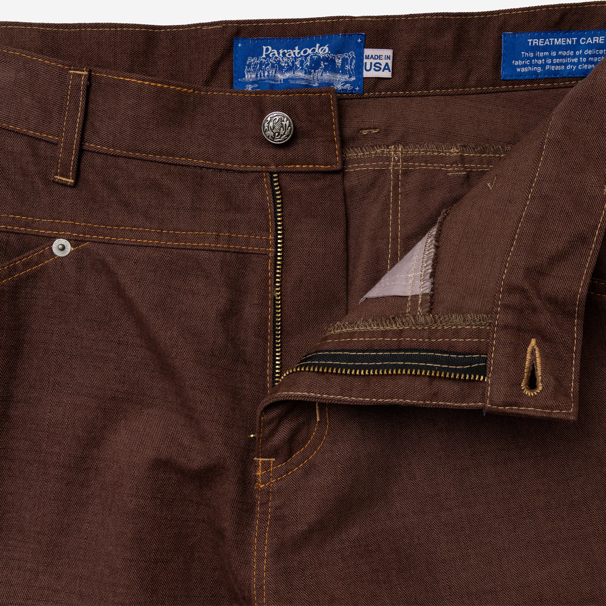 Saxon Relaxed 13oz Twill Jean - Brushed Brown