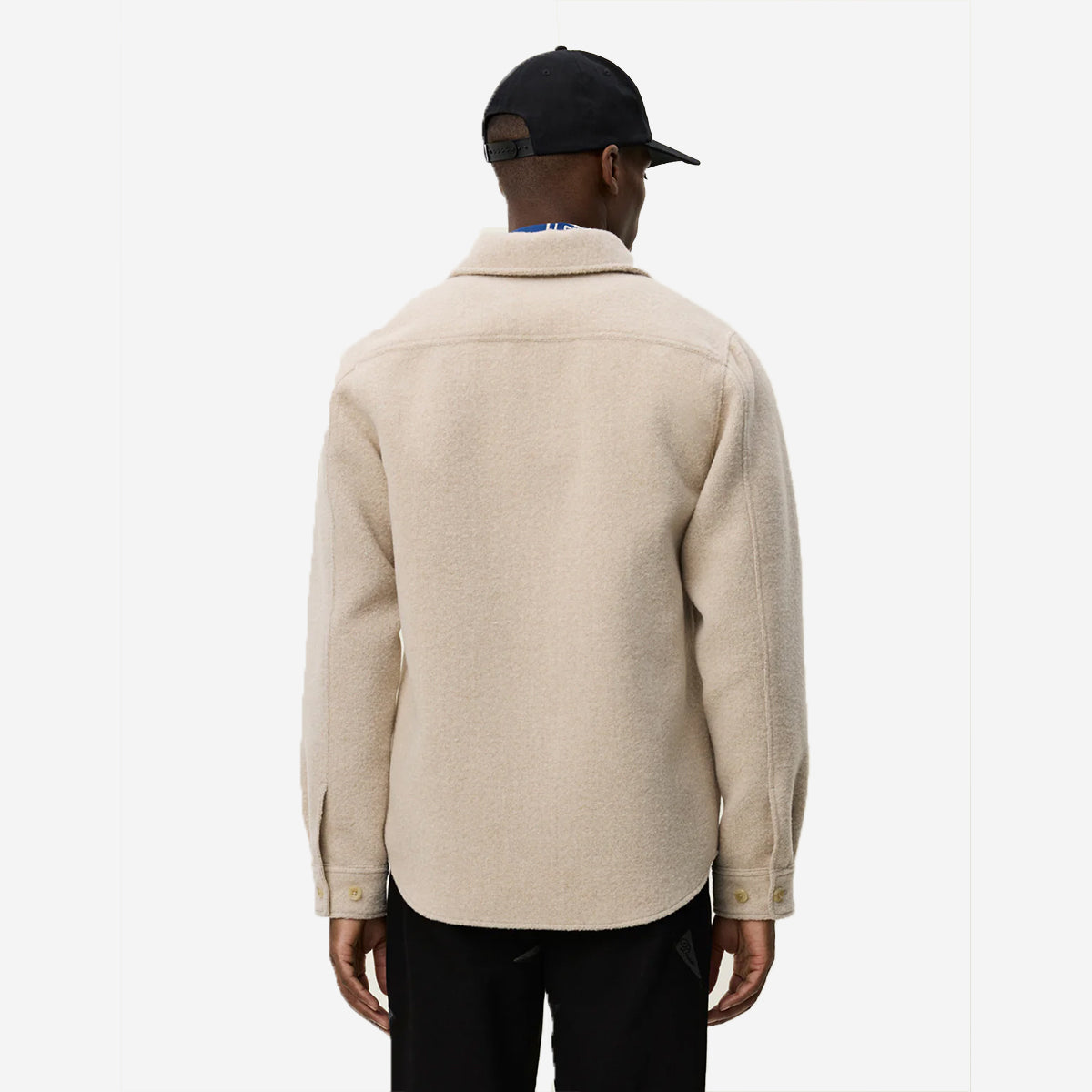 Lennon Bouclé Wool Overshirt - Ivory