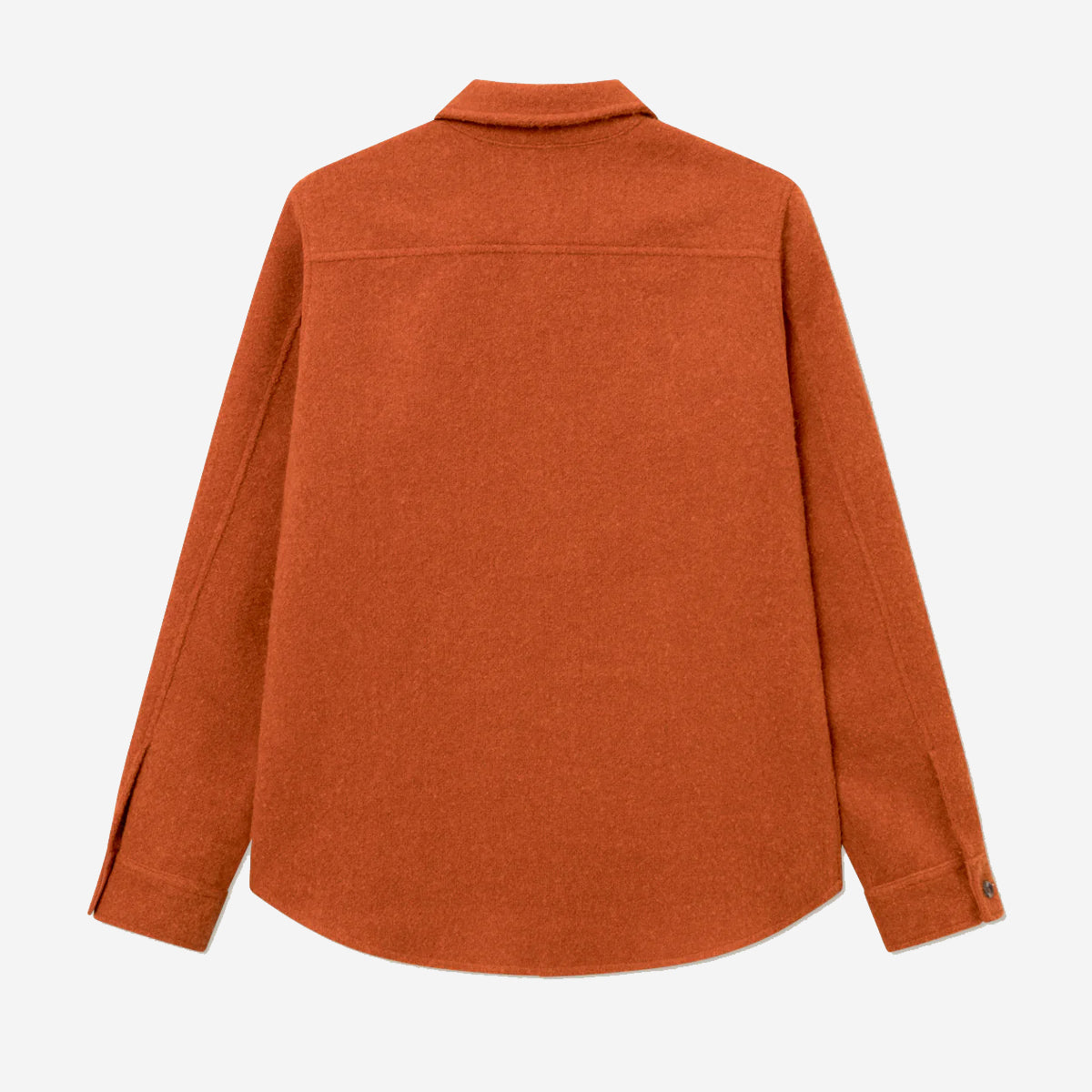 Lennon Bouclé Wool Overshirt - Terracotta