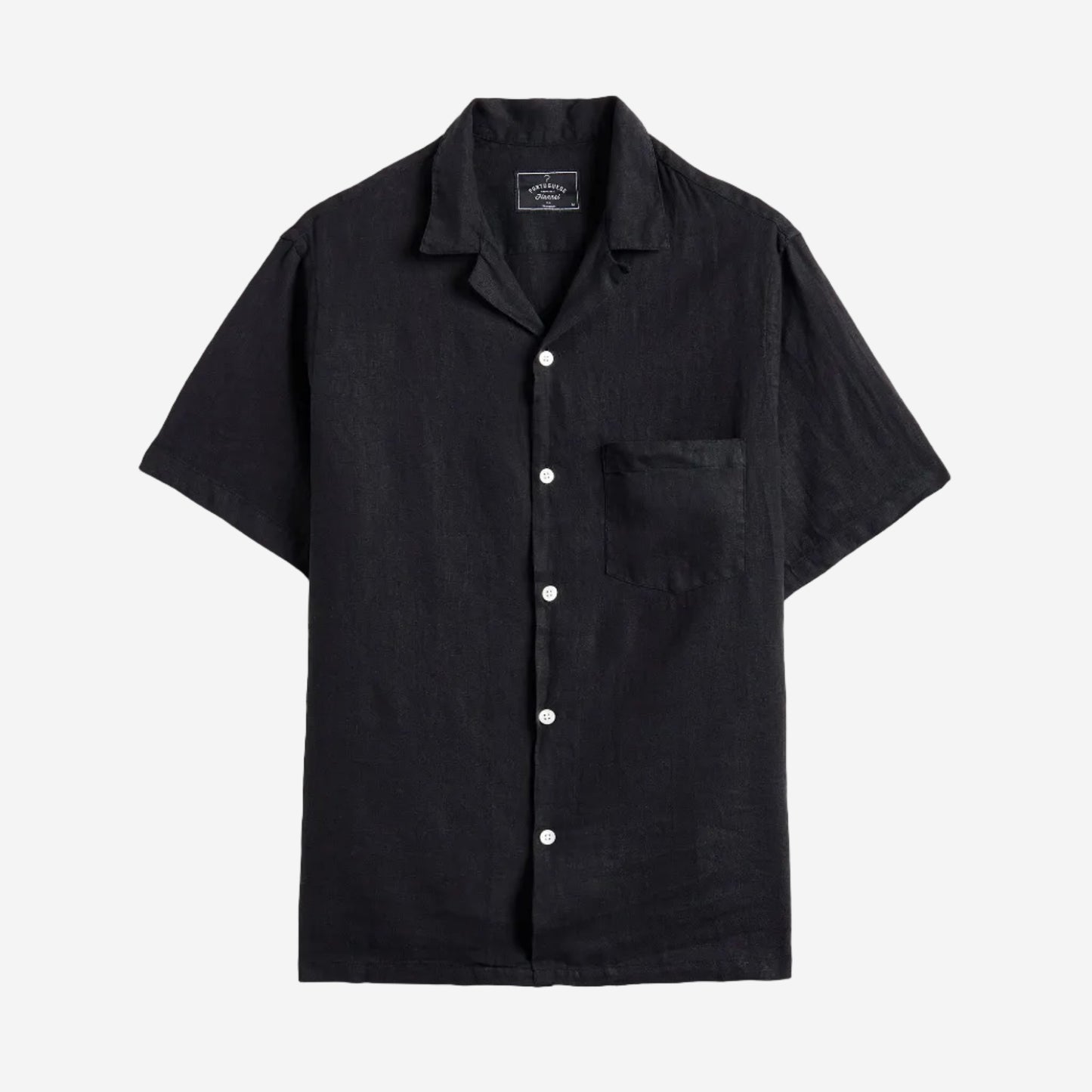 Linen S/S Vacation Shirt - Black