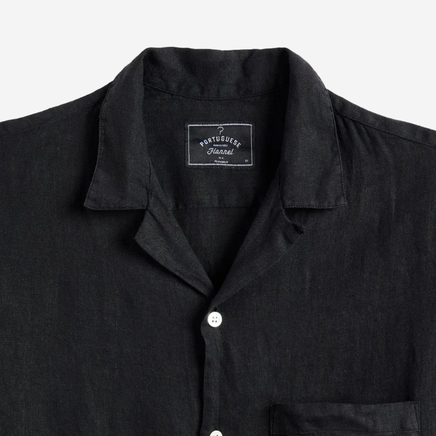 Linen S/S Vacation Shirt - Black