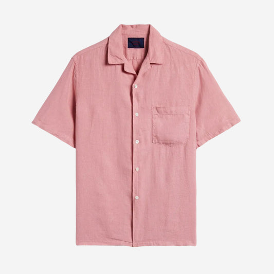 Linen S/S Vacation Shirt - Rose