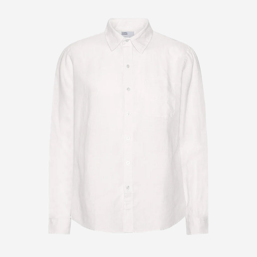 Linen Long-Sleeve Shirt - Optical White