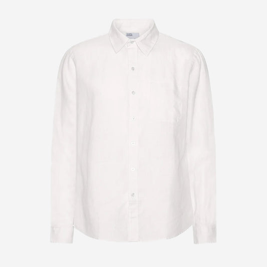 Linen Long-Sleeve Shirt - Optical White