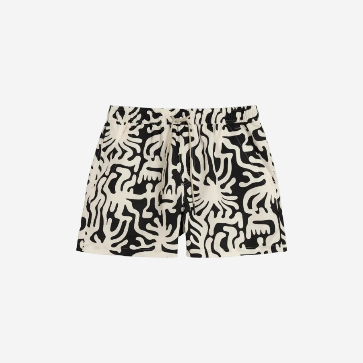Loefy Mid-Length Swim Shorts - Black