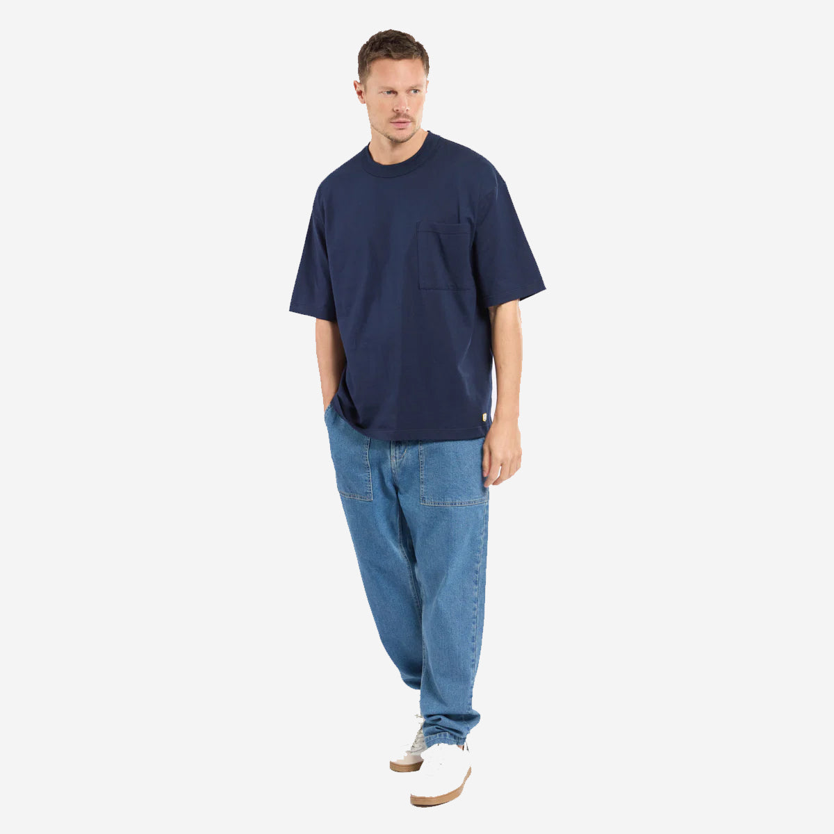 Loose Fit OC T-Shirt - Navy Blue