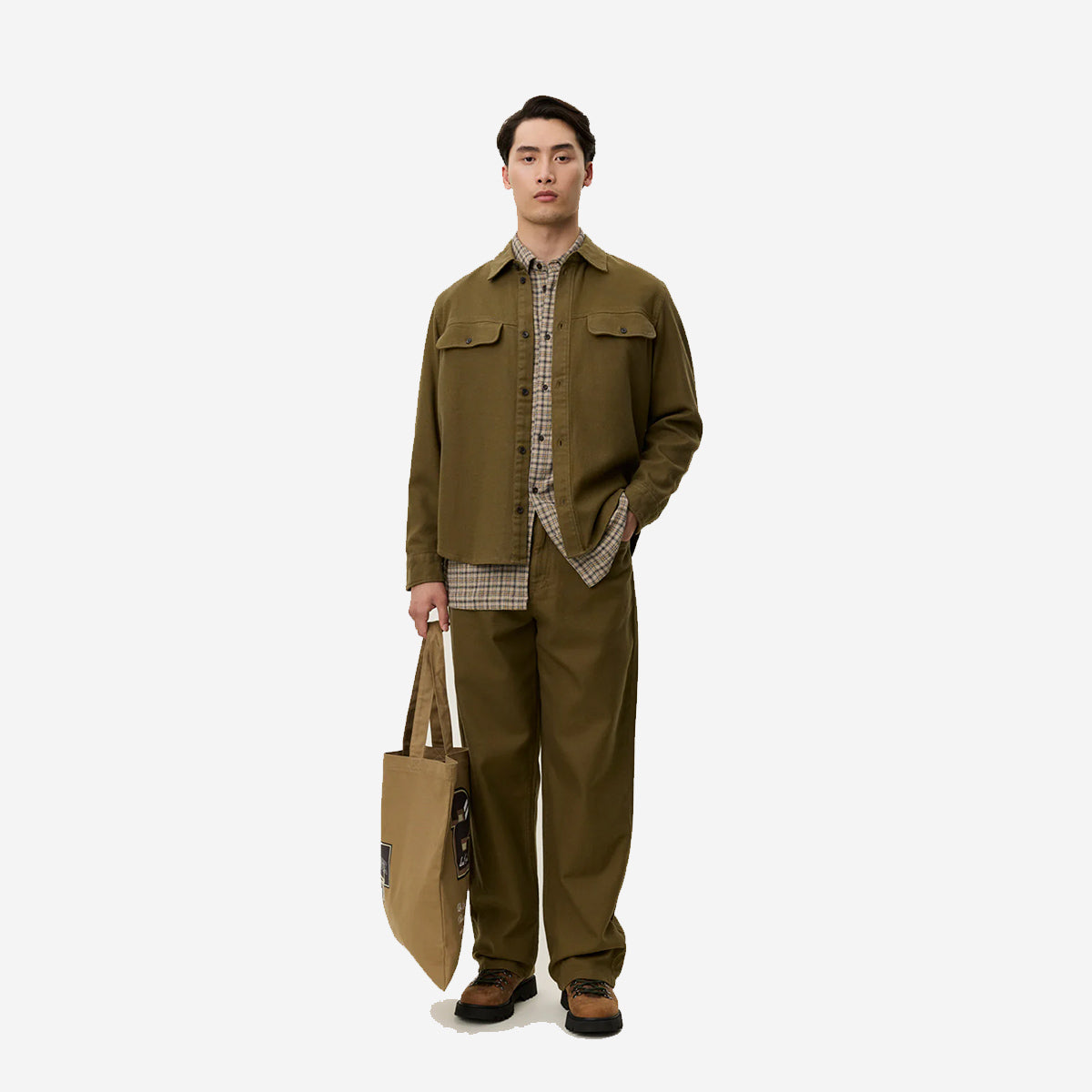 Luciano Structured OC Overshirt - Military Olive