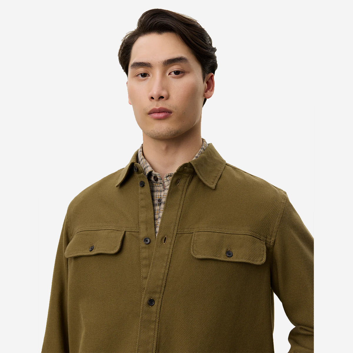 Luciano Structured OC Overshirt - Military Olive