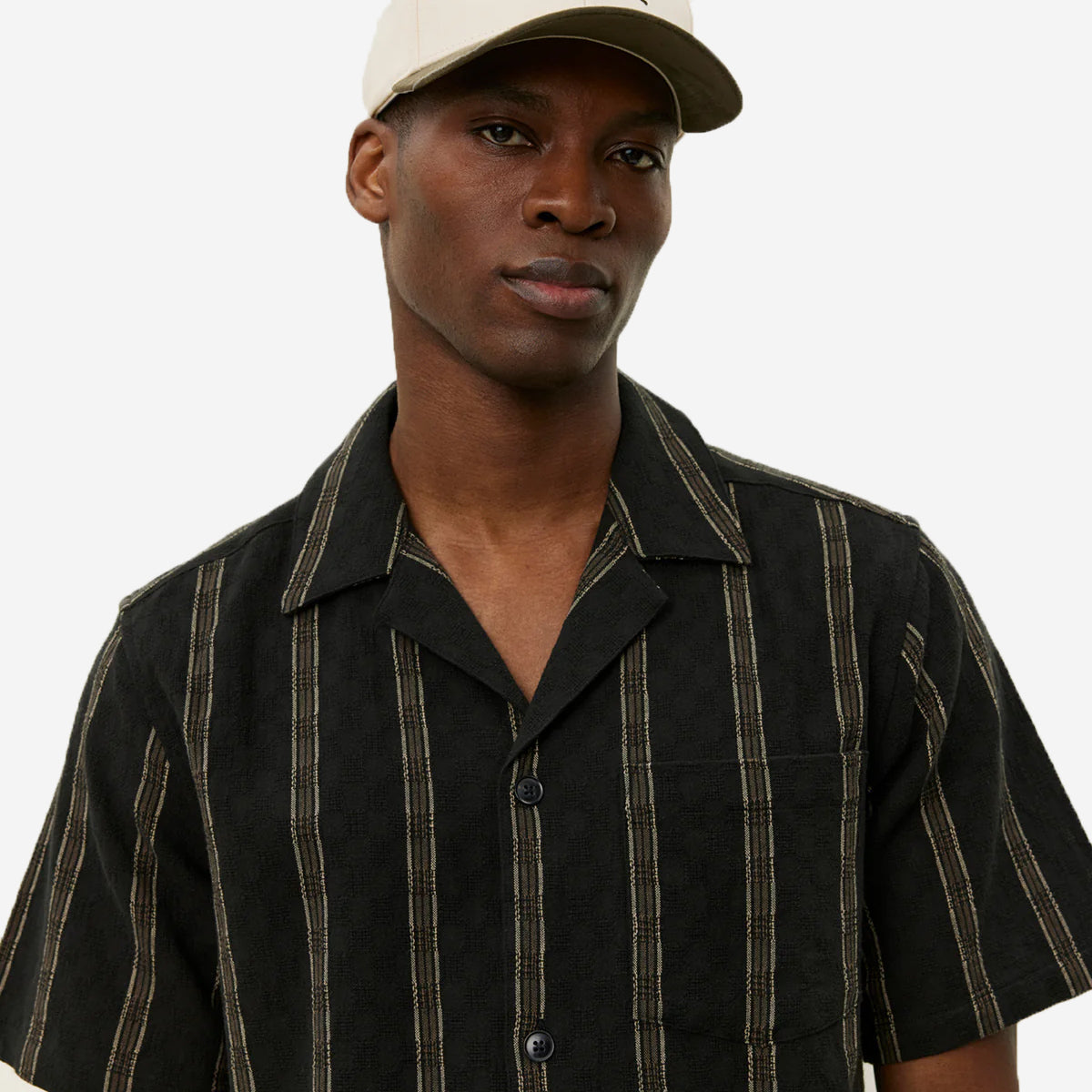 Lukas Check Dobby S/S Vacation Shirt - Black