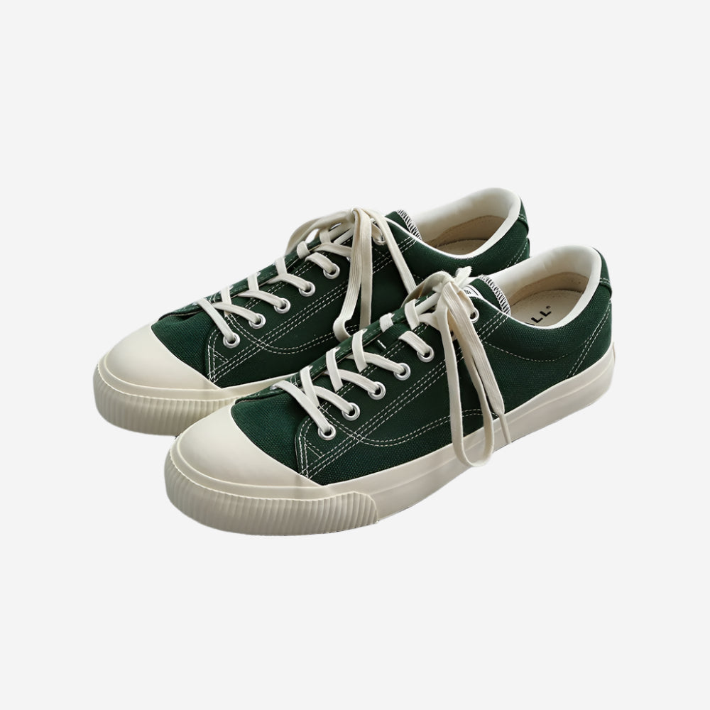 M-02 Canvas Military Low Sneakers - Dark Green