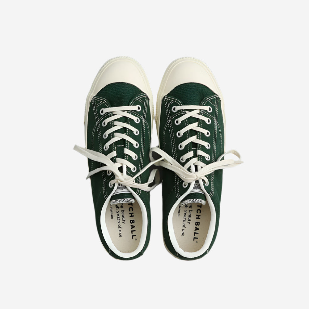 M-02 Canvas Military Low Sneakers - Dark Green