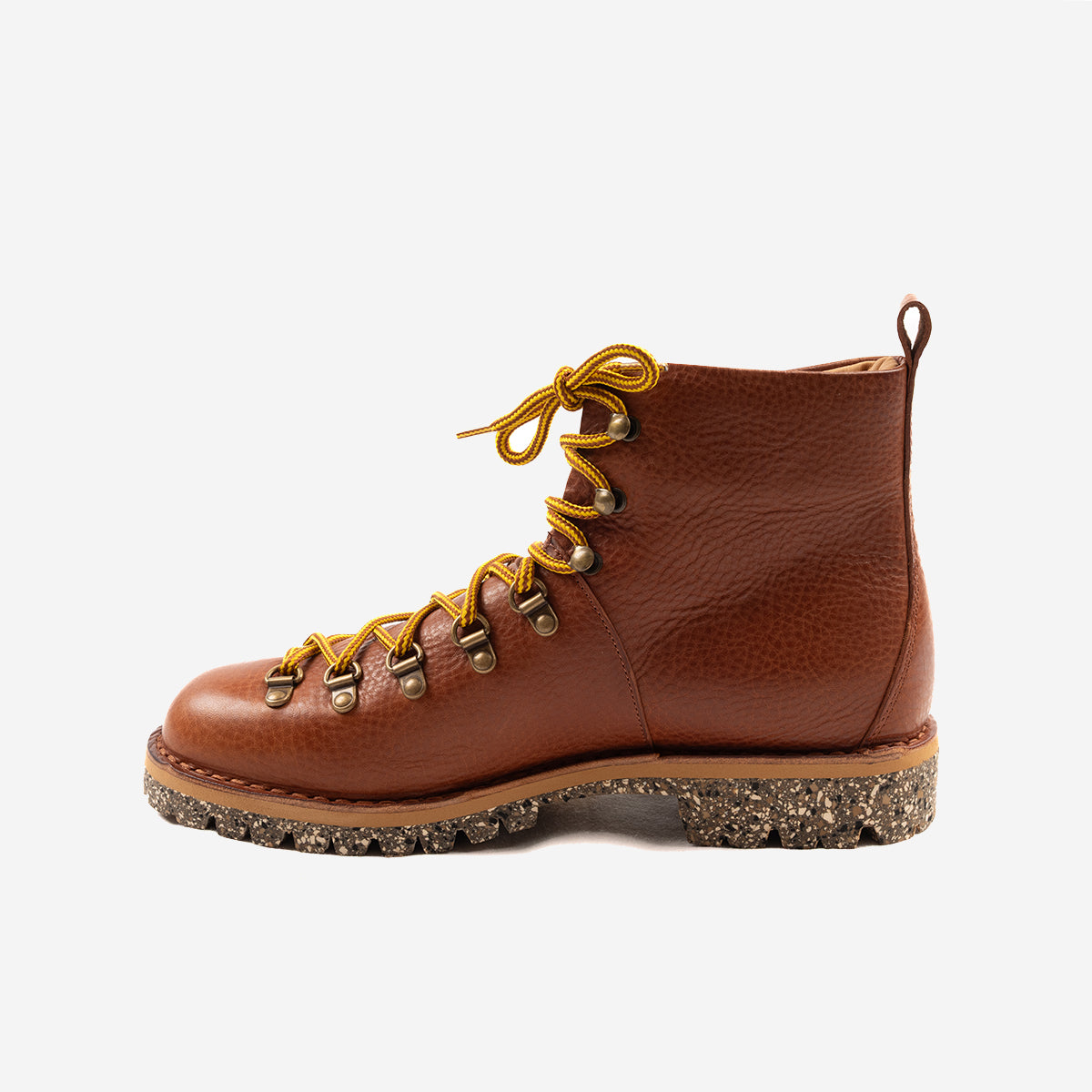 M120 Alto Magnifico Leather Boots - Grainy Brown
