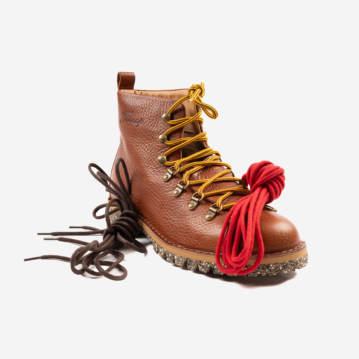 M120 Alto Magnifico Leather Boots - Grainy Brown