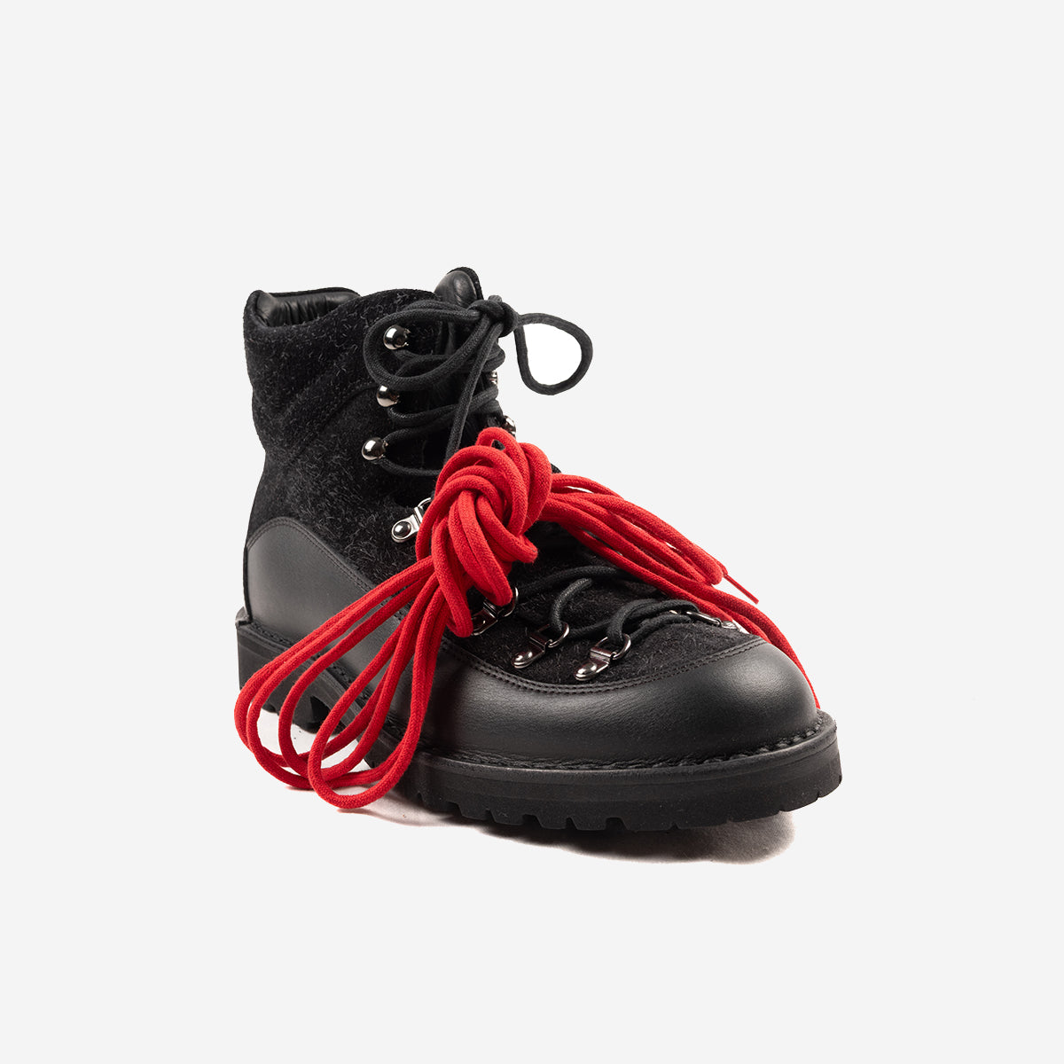 MA172 Magnifico Leather Hiking Boots - Black/Black