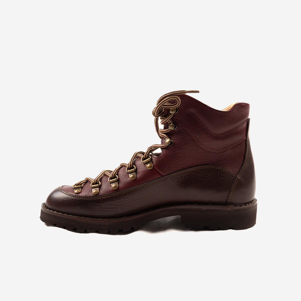 MA172 Magnifico Leather Hiking Boots - Bordeaux/Brown