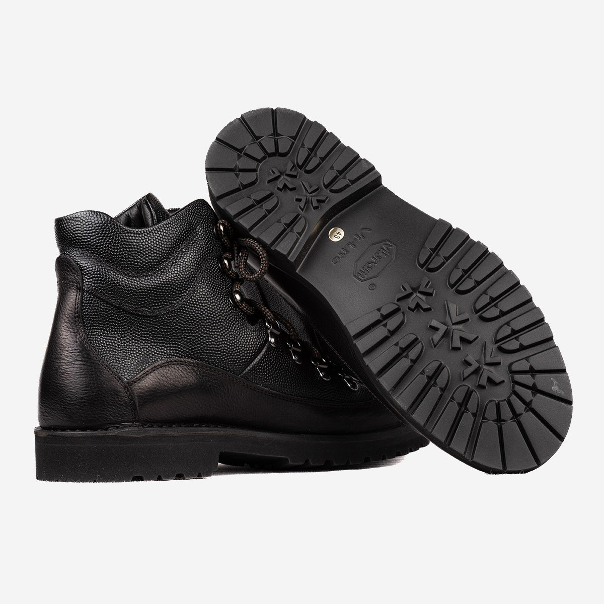 Leather hiker ankle boots cheap