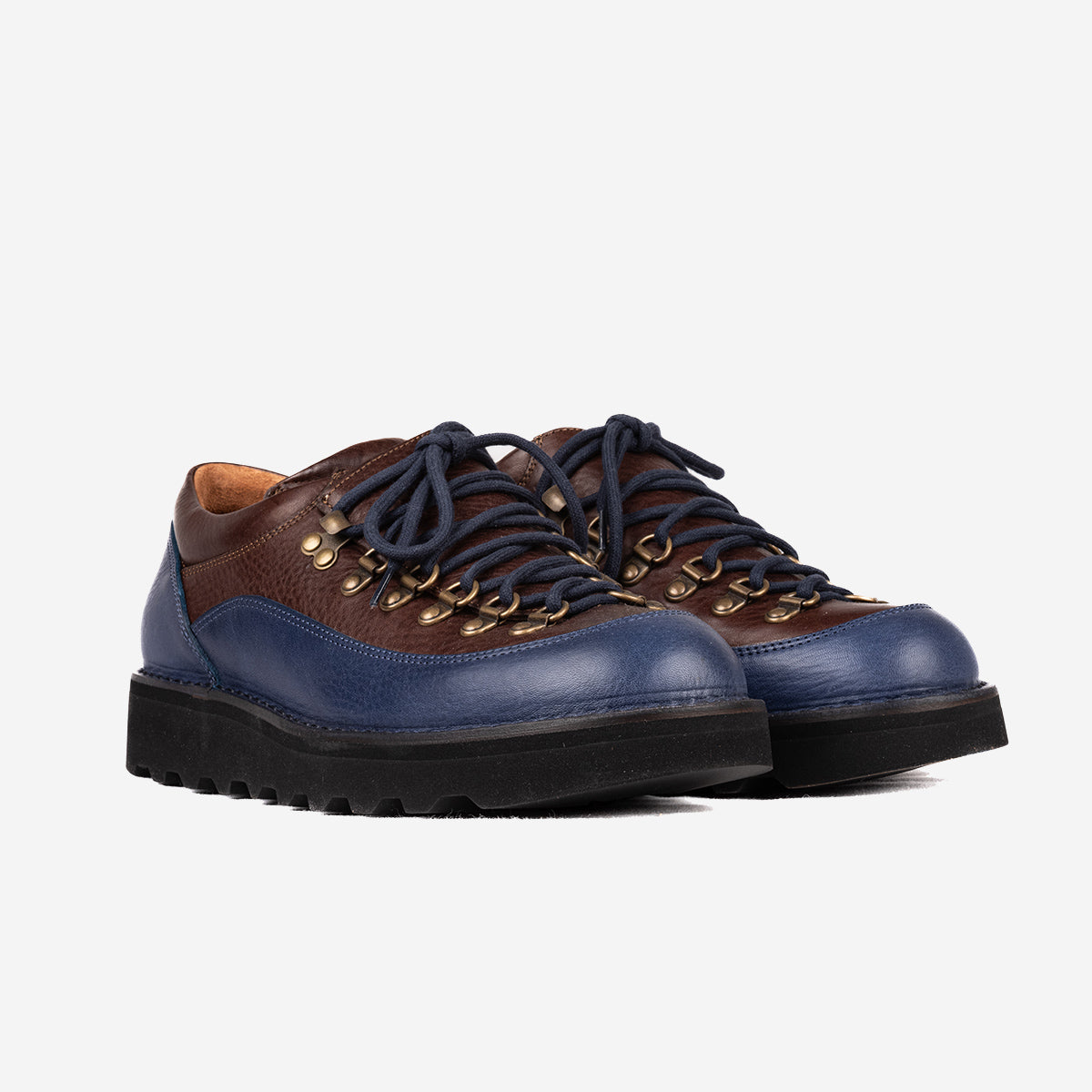 MA187 Magnifico Leather Shoes - Brown/Blue