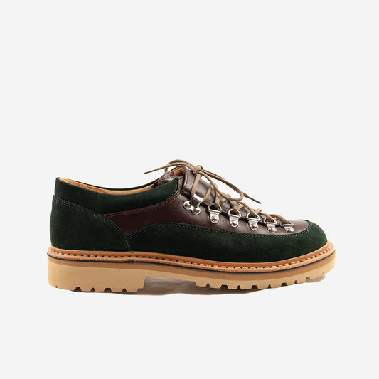 MA187 Magnifico Suede Leather Shoes - Forest Green/Brown