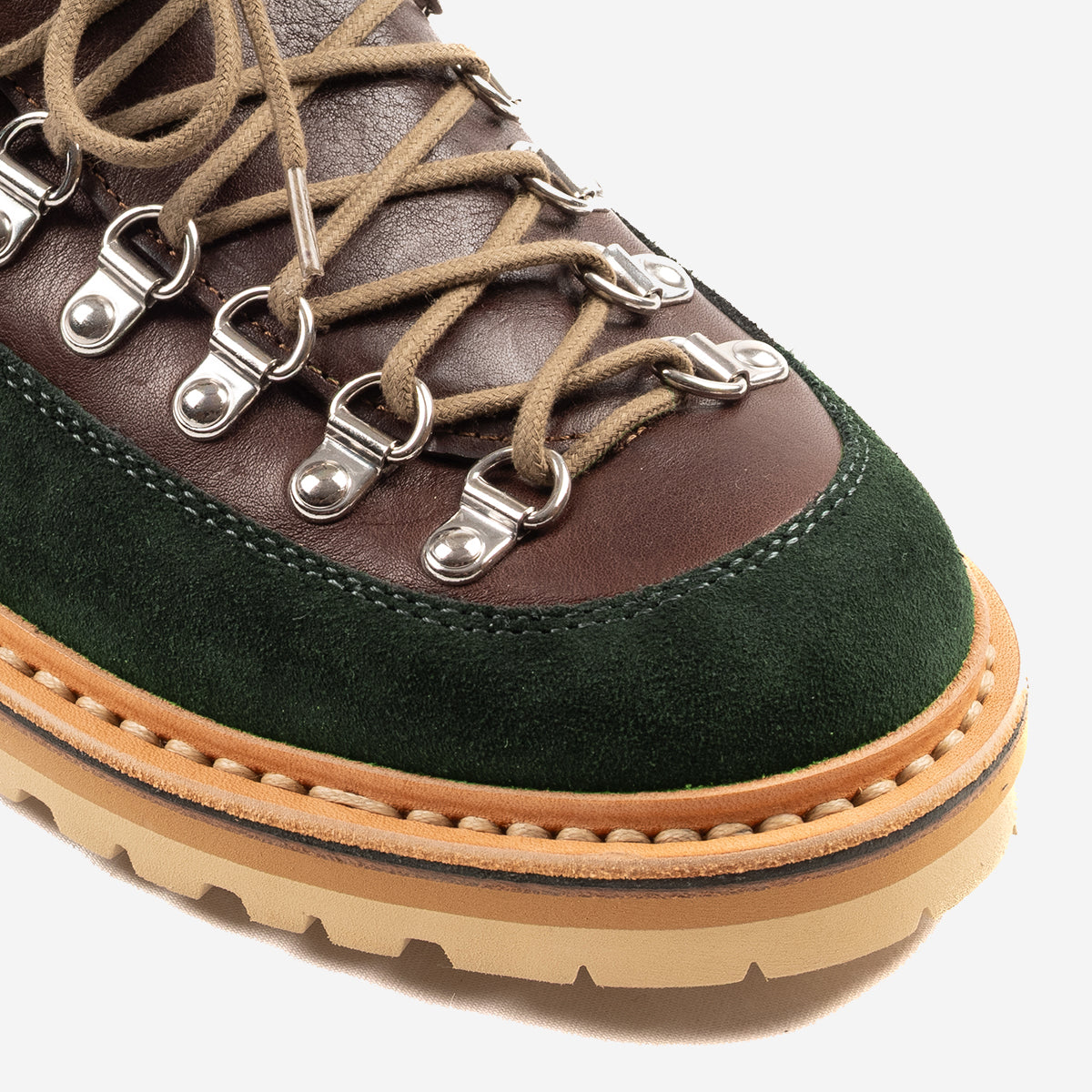 MA187 Magnifico Suede Leather Shoes - Forest Green/Brown
