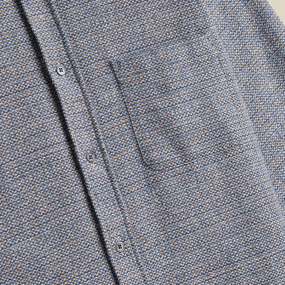 Magson Weave Flannel Shirt - Blueish