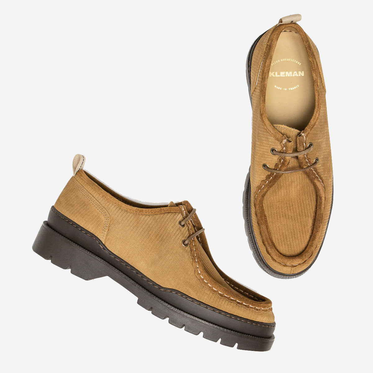 Major V Cord Suede Derby Shoes - Brown