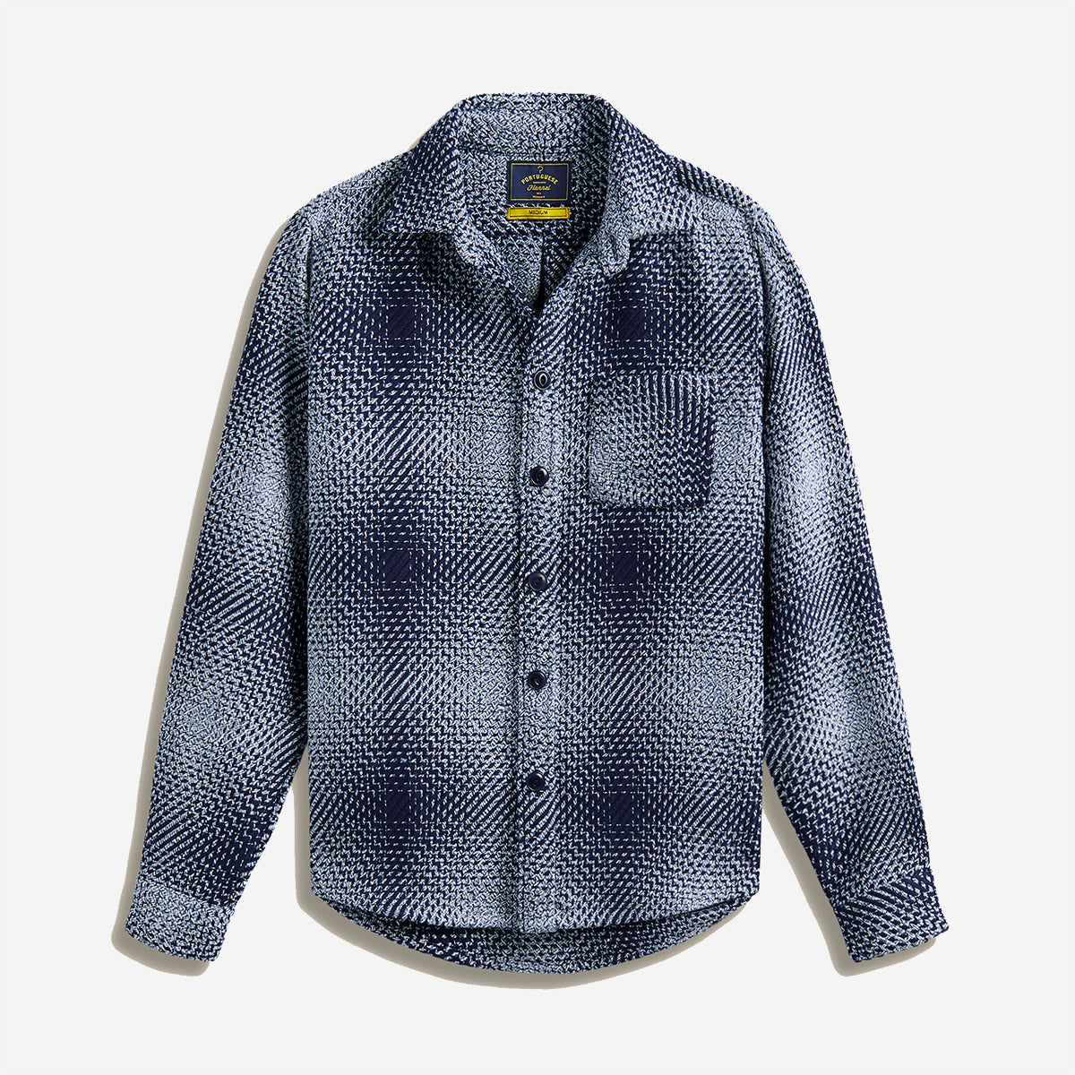 Middle Plaid Overshirt - Blue