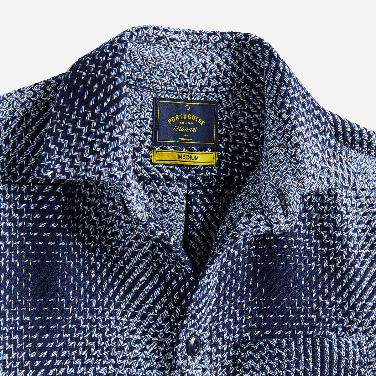 Middle Plaid Overshirt - Blue