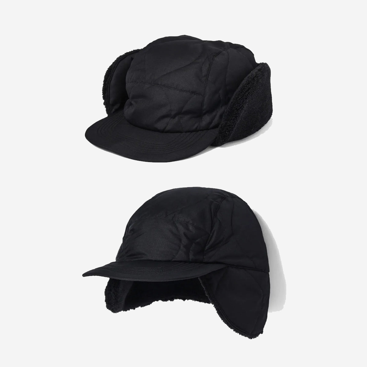 Military Down + Boa Cap - Black x Black