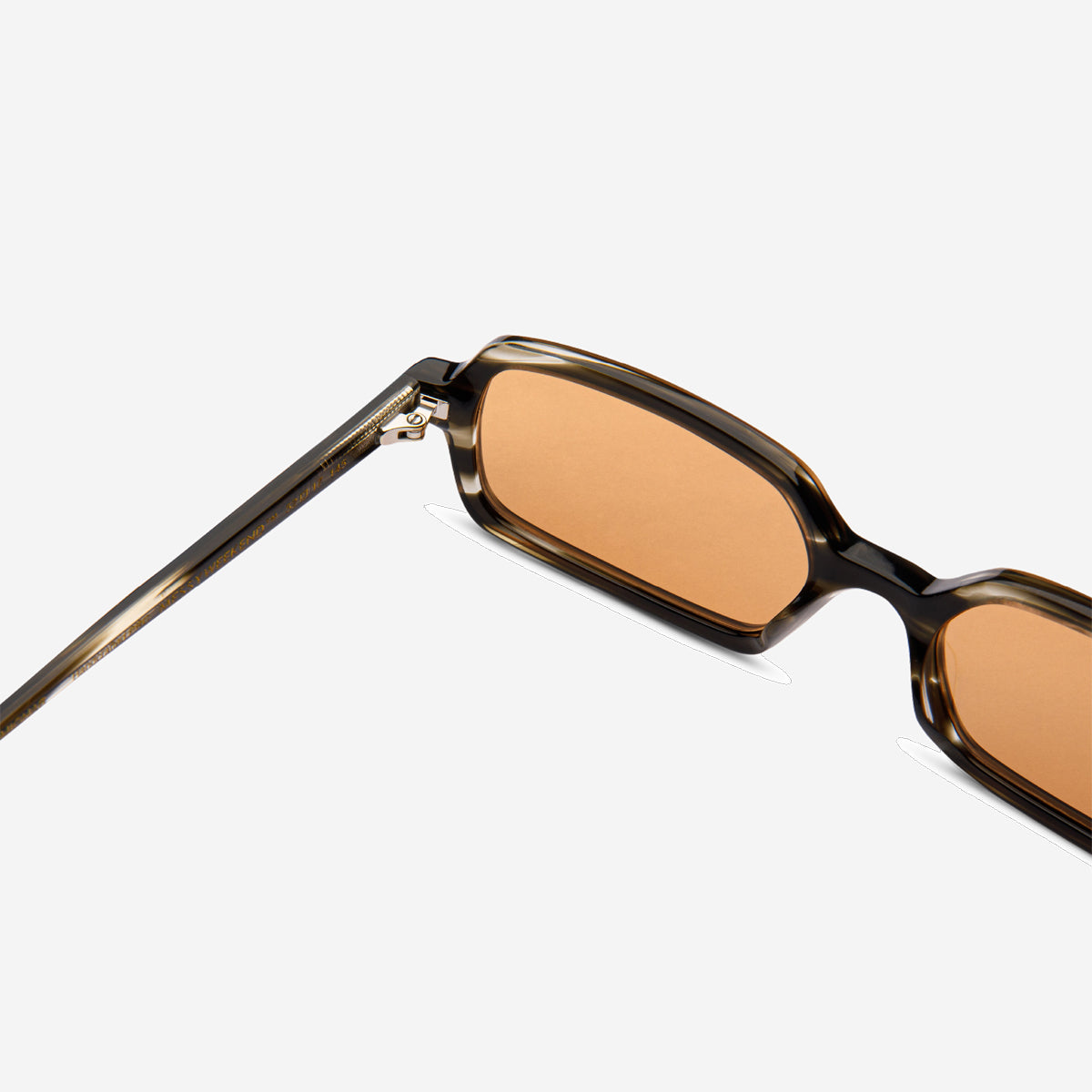 MILO Rectangle Sunglasses - Havana/Green Amber