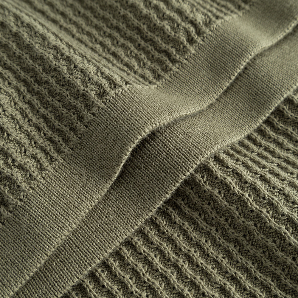 Moment Half-Zip Knit Polo - Dusty Olive