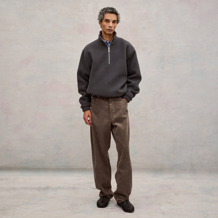 Moor Corduroy Relaxed Fit Pants - Faded Wood