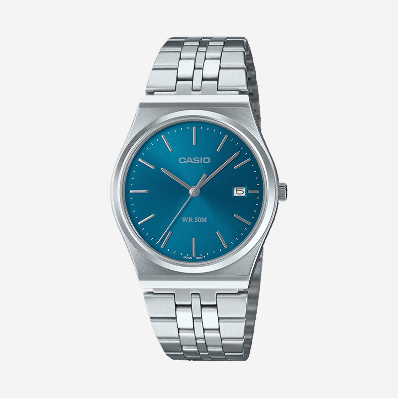 MTP-B145DC-2A2 CASIO Vintage Watch - Blue Teal