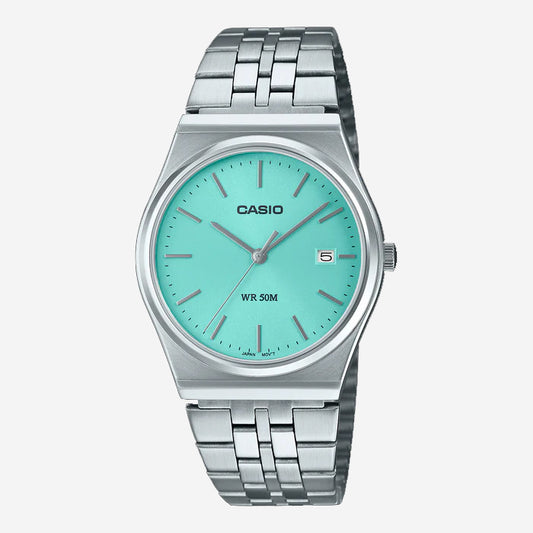 MTP-B145DC-2A1 CASIO Vintage Watch - Cyan Blue