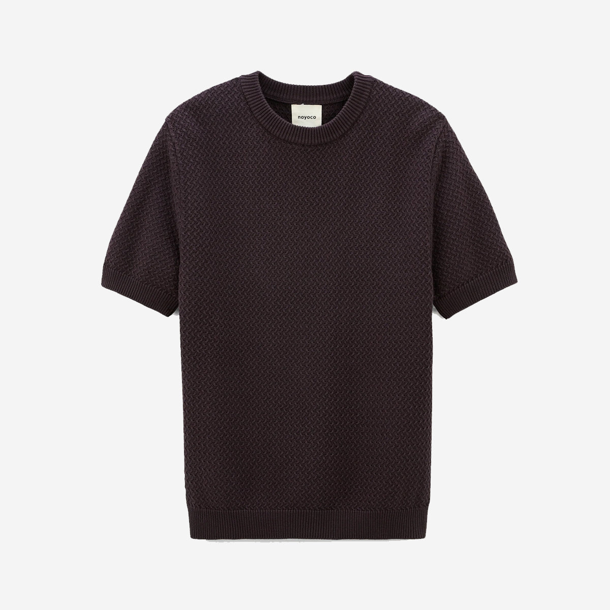 Madera Geo Knit Tee - Brown