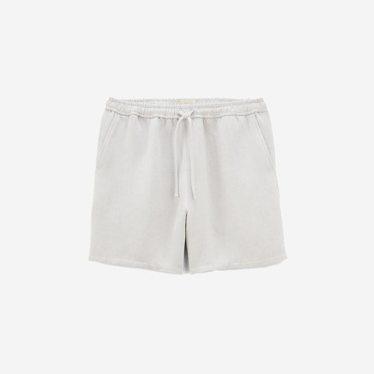 Malibu Linen Twill Easy Shorts - Light Grey
