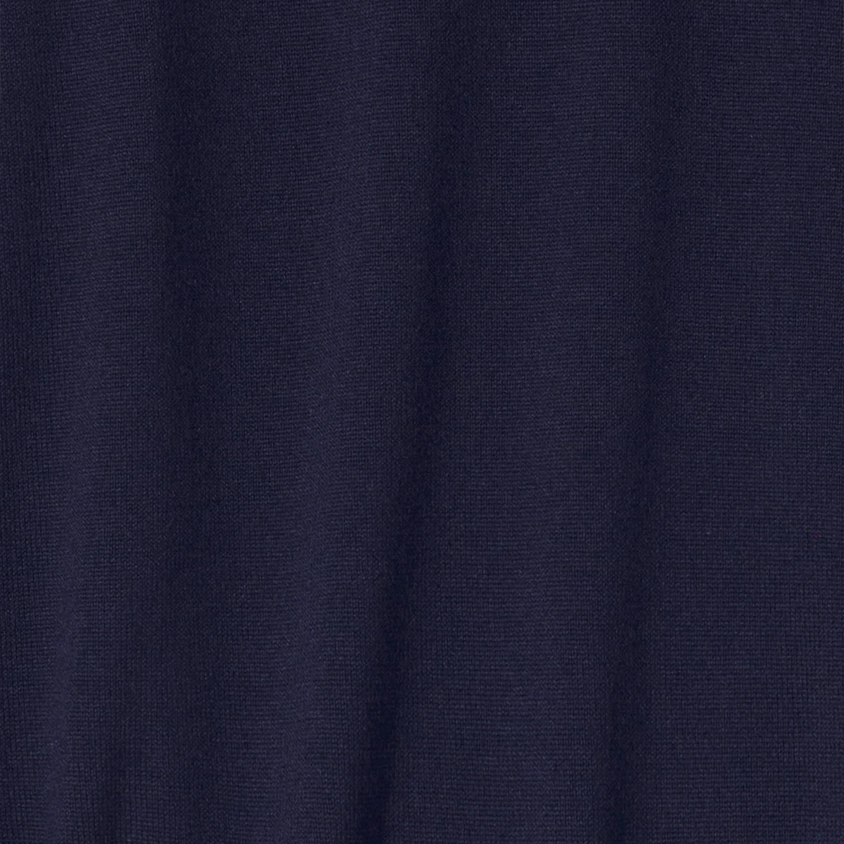Merino Wool Knit Crewneck Sweater - Navy