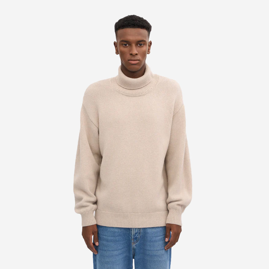 Merino Wool Turtleneck - Ivory White