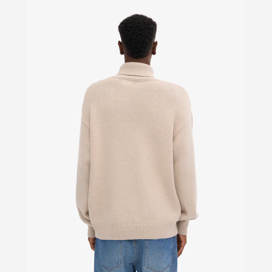 Merino Wool Turtleneck - Ivory White