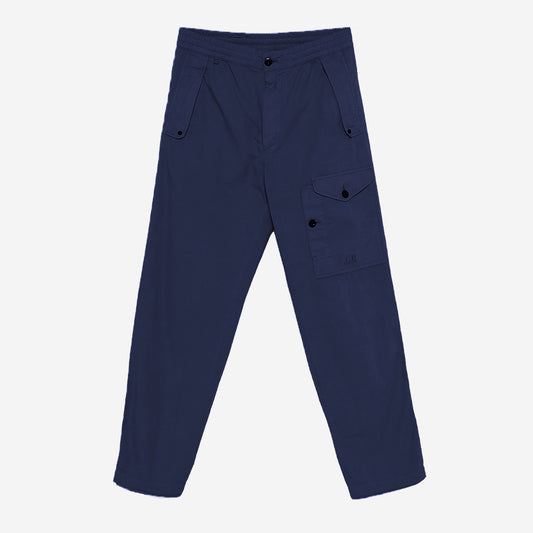Microreps Loose Tapered Cargo Pants - India Ink Blue